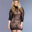 Leg Avenue Floral Lace Mini Dress UK 16-18