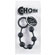 9 Inch Choke Anal Beads with Silver Plating Ring Black